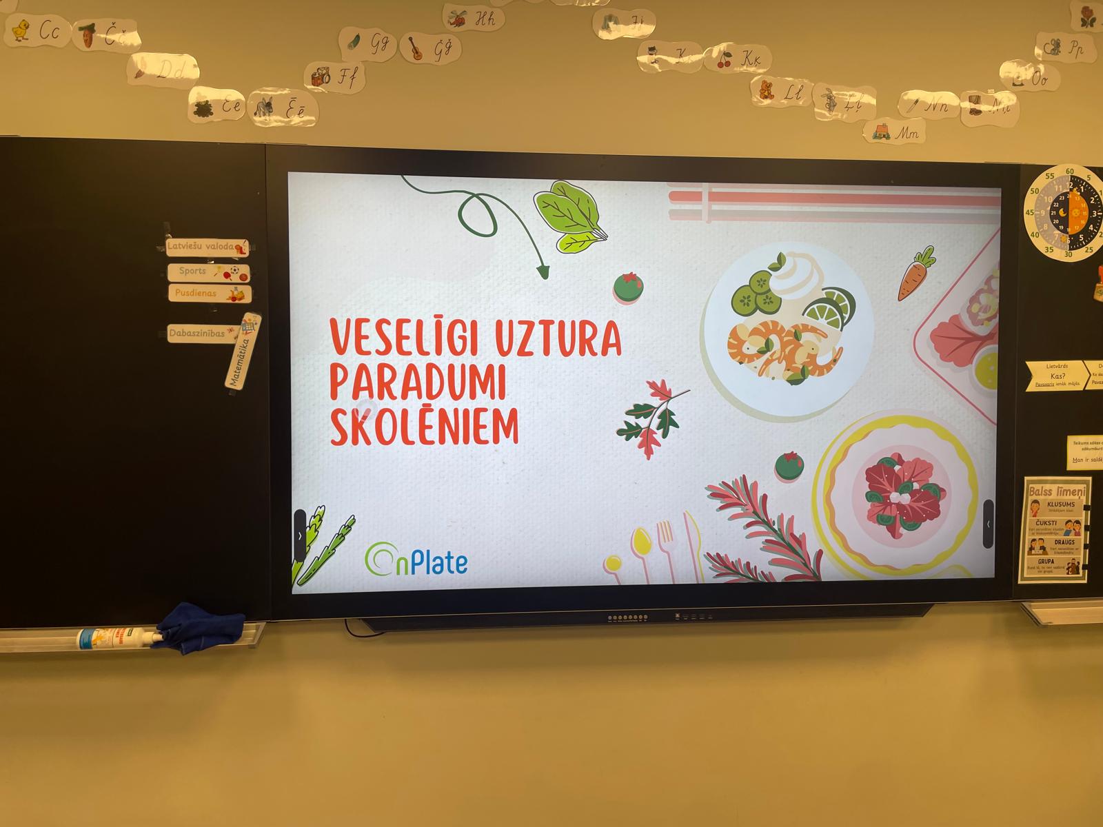 nodarbības par veselīga uztura paradumu veicināšanu